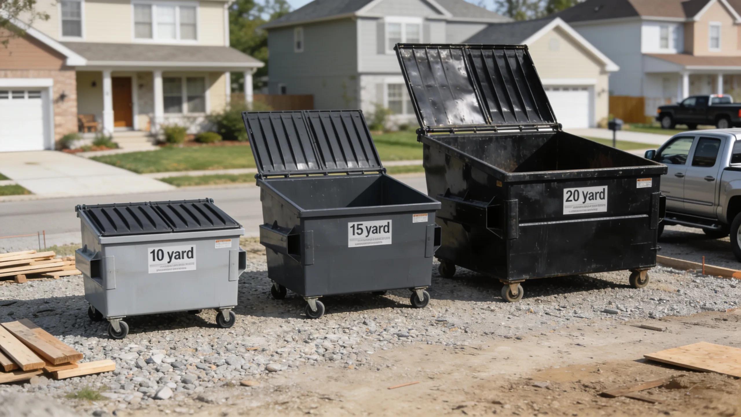 Various roll-off dumpster sizes suitable for home projects in Lake Bluff, IL.