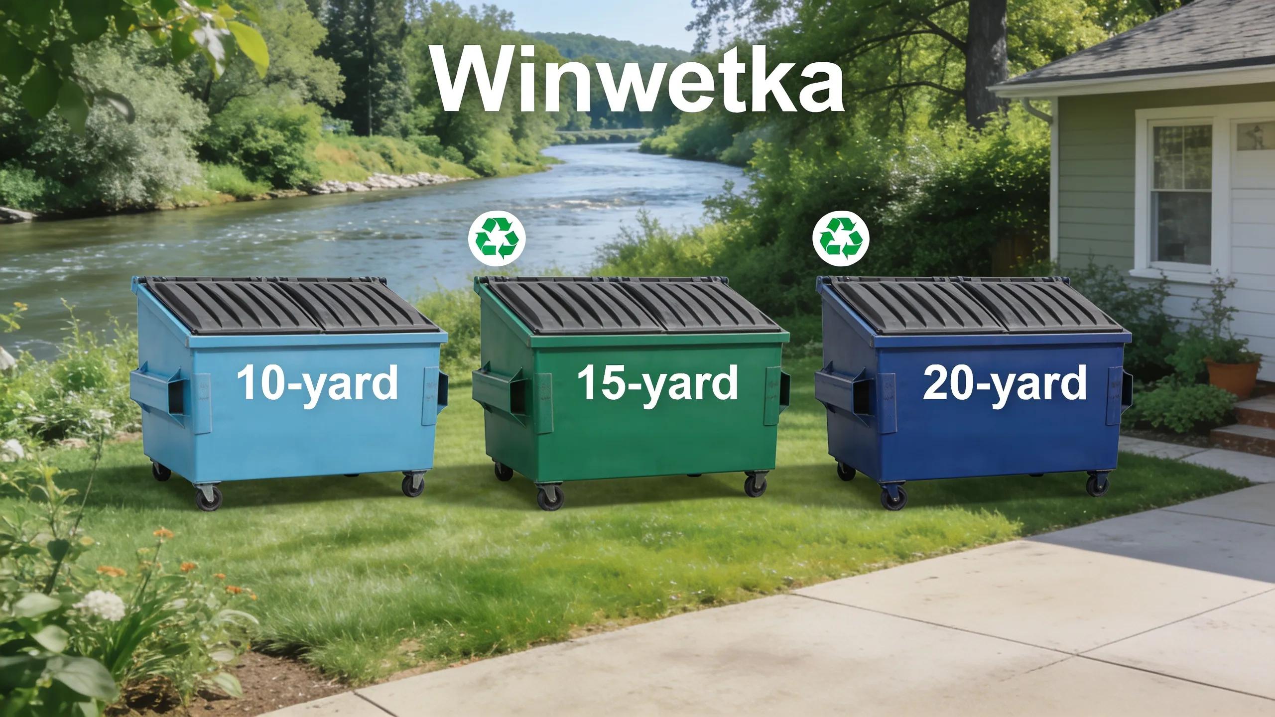 EcoBox Dumpsters: 10-yard, 15-yard, and 20-yard dumpster sizes in Winnetka, IL.