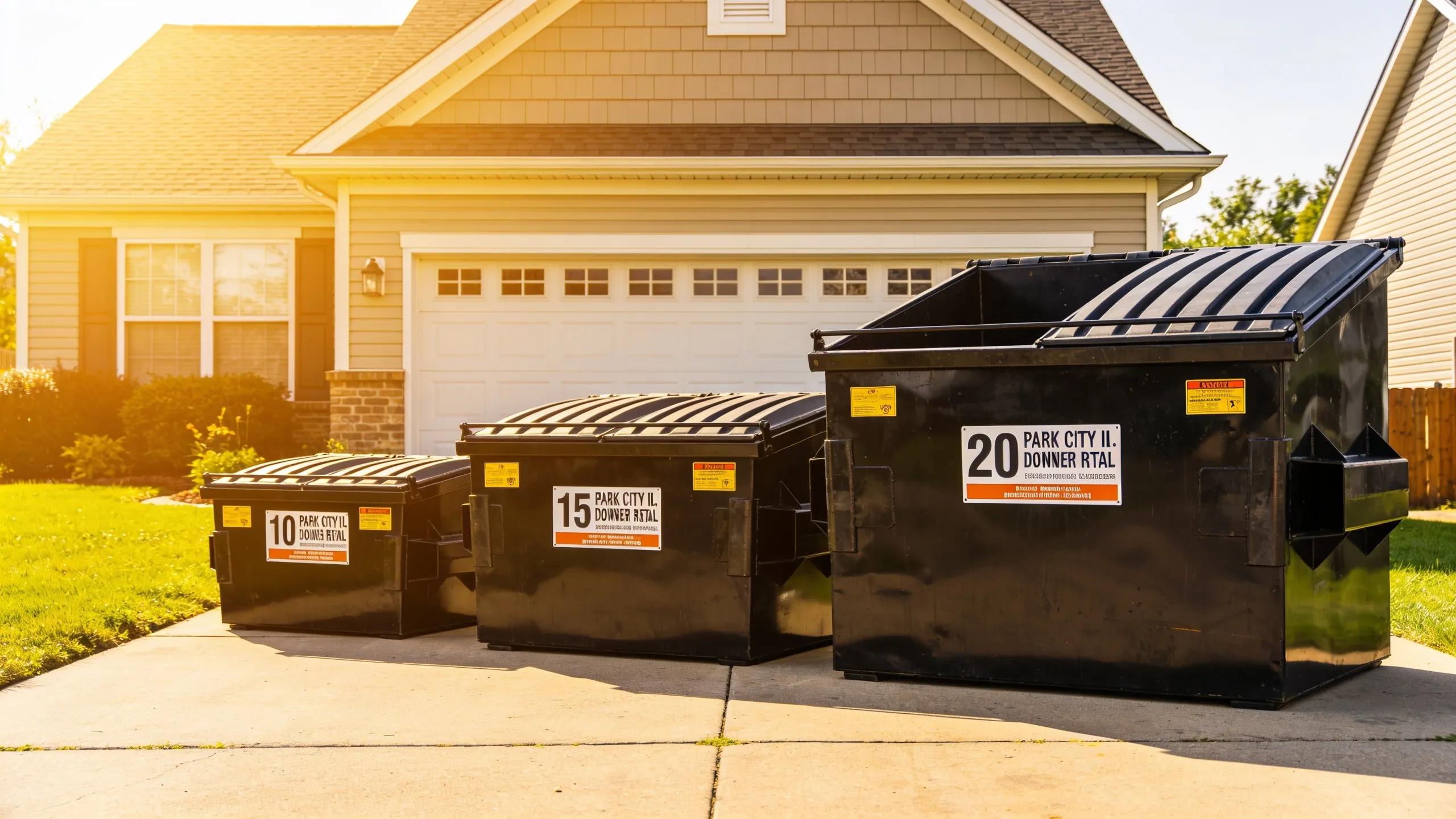 A delivery truck from EcoBox positioning a dumpster safely on a driveway, illustrating driveway-safe protocols.