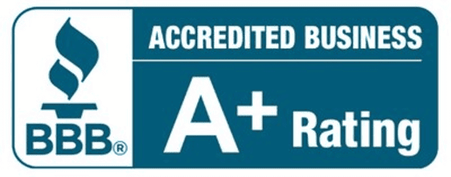 BBB Accredited Business, A+ Rating