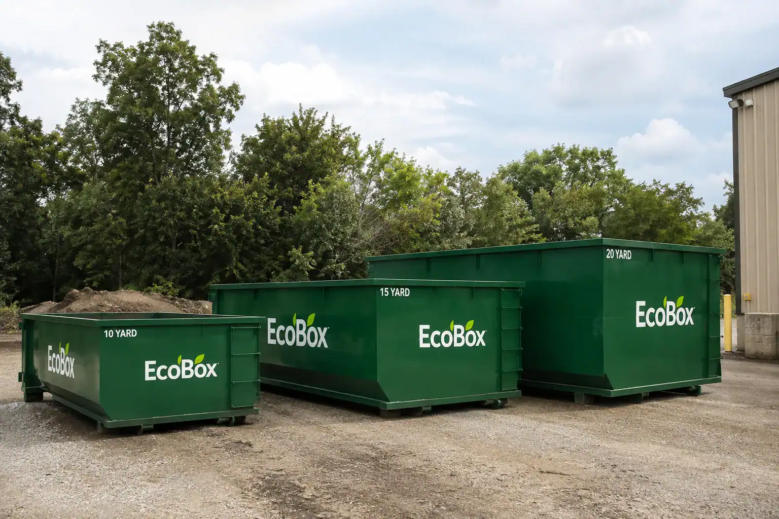 EcoBox Dumpster Sizes: 10, 15, and 20 Yard Options