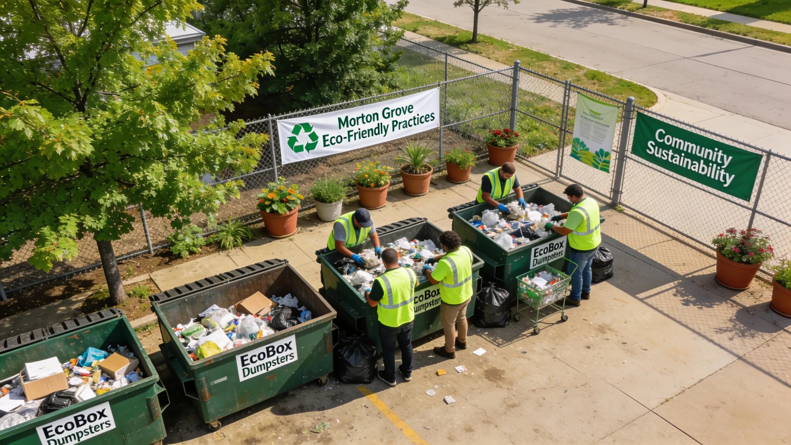 Engagement in eco-friendly practices at a local recycling facility in Morton Grove
