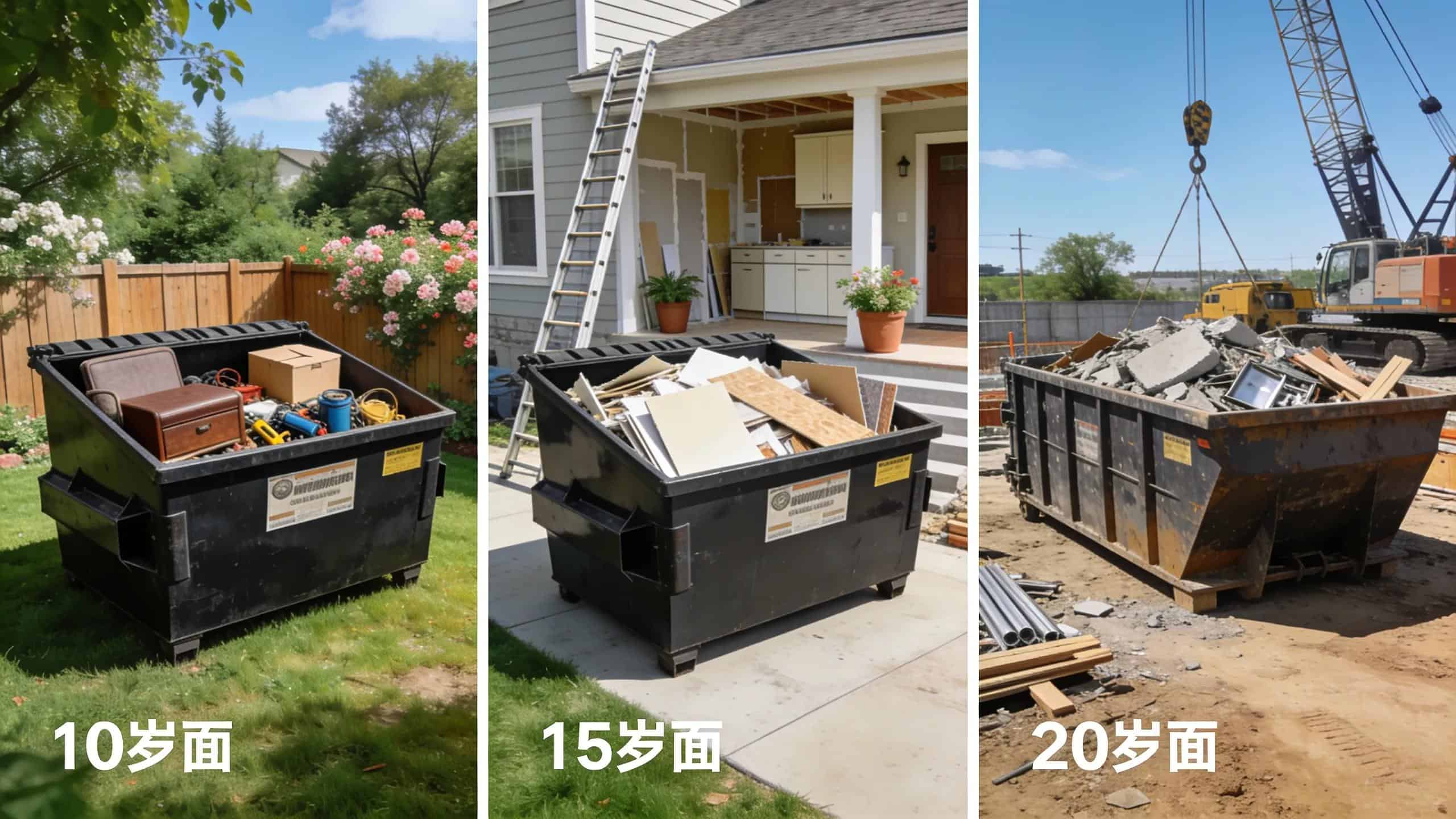 EcoBox Dumpsters for waste disposal in residential and construction sites.