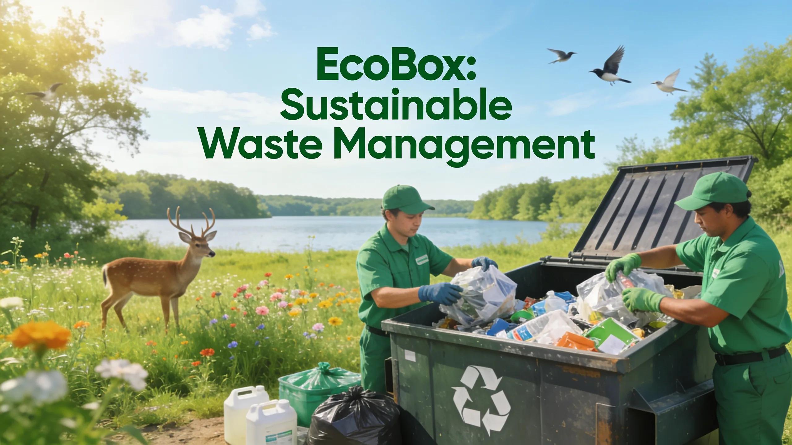 Eco-friendly waste management practices at EcoBox, promoting recycling and sustainability near Chain O'Lakes
