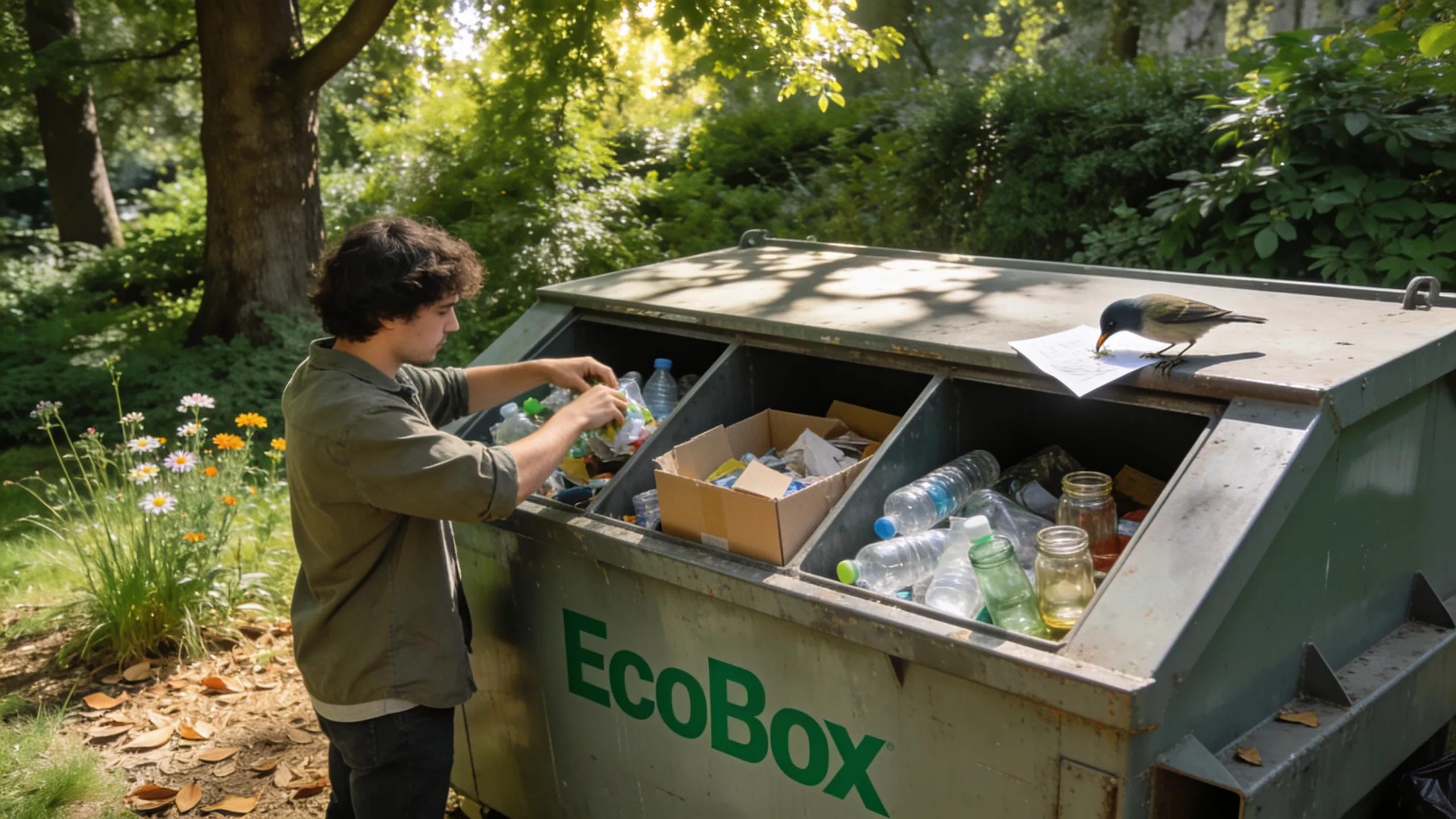 EcoBox promoting sustainable waste disposal and recycling in Buffalo Grove