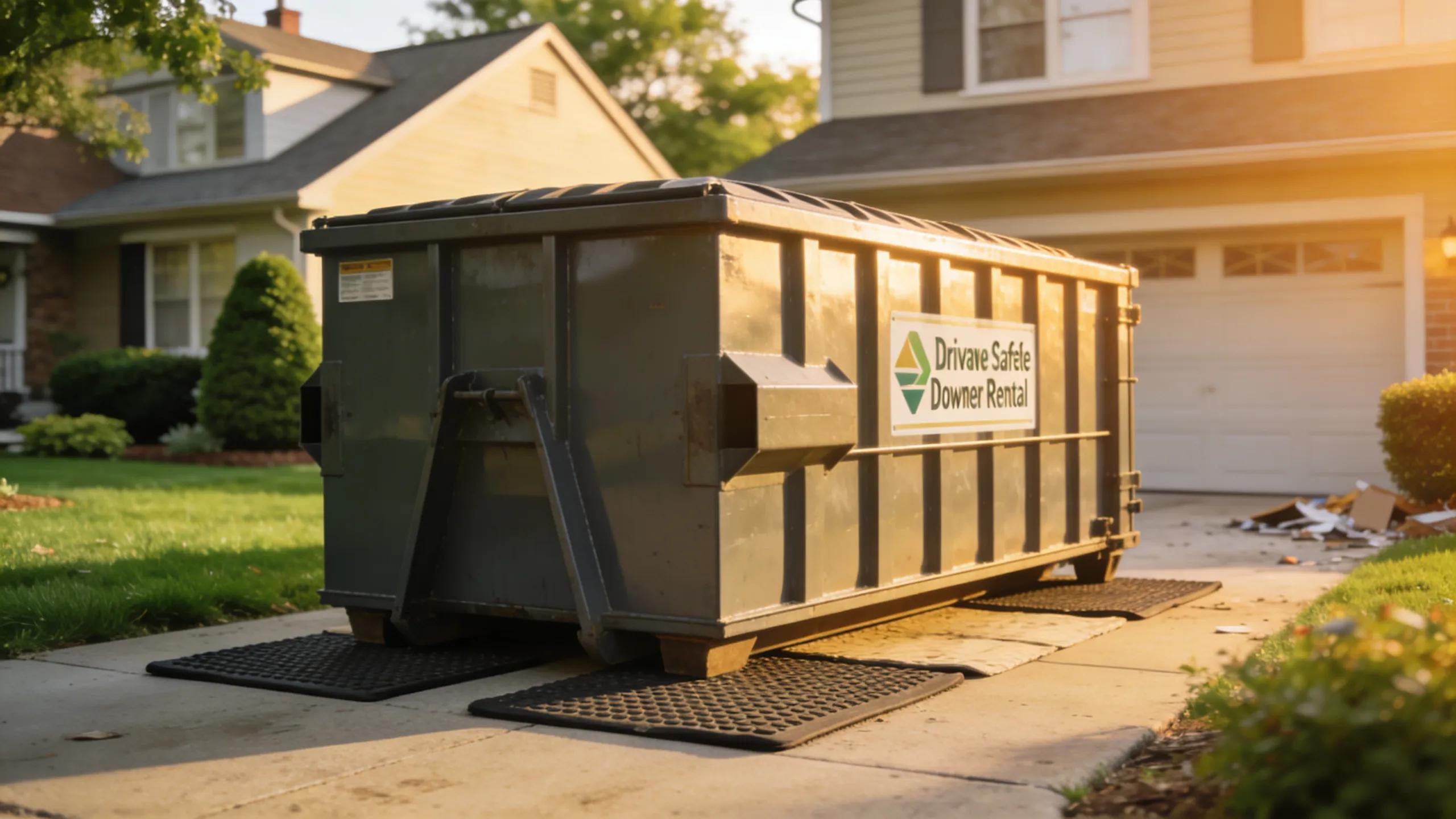 Driveway-safe dumpster rental in Evanston ensuring property protection and reliable service