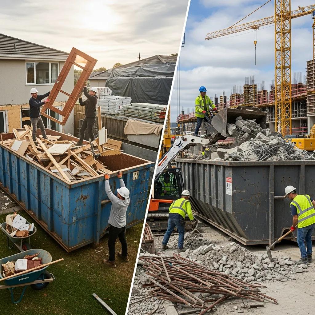 Residential and commercial dumpster rental scenarios