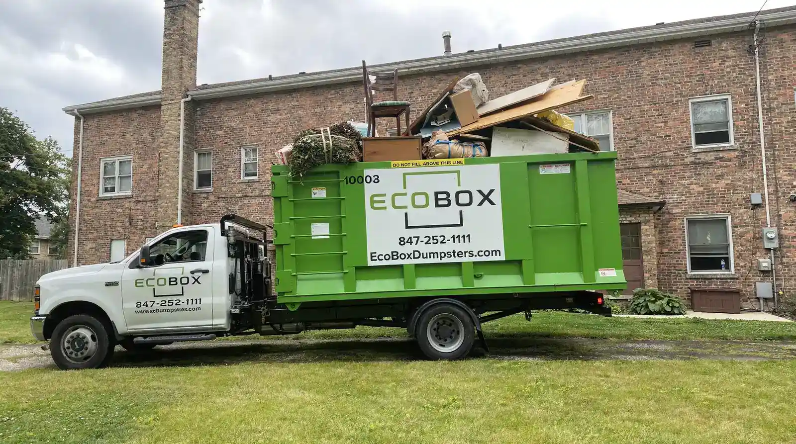 Household clutter, furniture, yard waste, and construction debris such as wood, drywall, and flooring